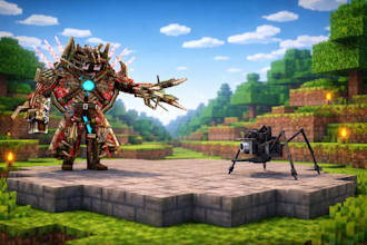 make minecraft bedrock java addon, models, and textures
