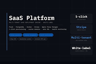build and deploy a multitenant saas platform with stripe and auto deploy