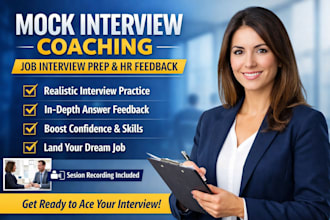 mock interview coaching job interview prep hr feedback