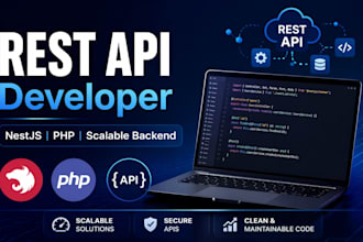 develop secure and high performance rest apis using nestjs or PHP