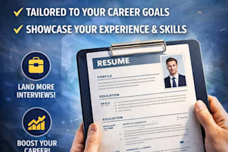 write professional resumes, cvs, cover letters