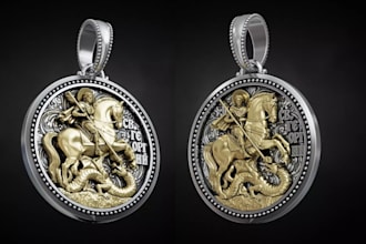 make 3d jewelry cad design, rings, animal pendant for 3d printing and casting
