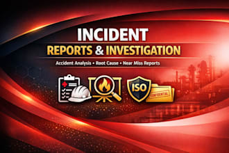 write professional incident investigation and root cause analysis reports