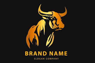 do high quality bull logo with unlimited revision