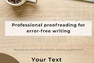 proofread and correct books and texts