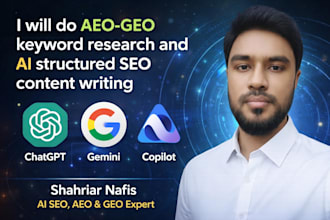do aeo GEO keyword research and ai structured SEO content writing