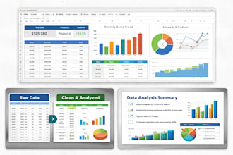 do professional excel data analysis and reporting