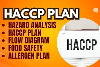 write full haccp plan food safety plan hazard analysis and allergen control