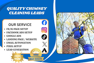generate chimney cleaning leads chimney installation leads chimney service leads