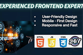 build responsive website development  HTML, CSS, tailwind