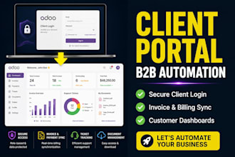 create a custom odoo client portal for business automation