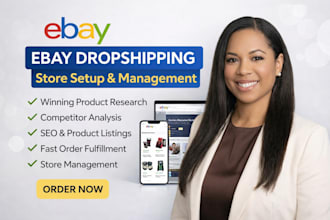 do ebay dropshipping product research and listing