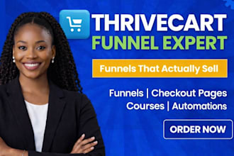 build thrivecart samcart sales funnel landing page podia system io ghl