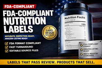 design nutrition facts nutrition label fda label food label for your product