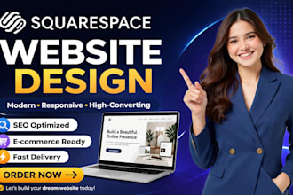 design custom squarespace website redesign squarespace website development
