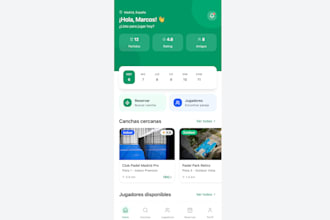 build a professional padel or sports court booking app