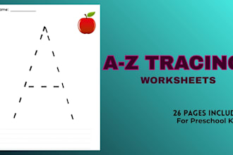a to z preschool writing practice