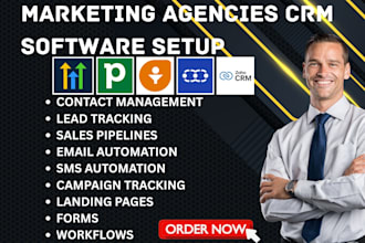 setup marketing agencies crm gohighlevel pipedrive freshsales salesmate zoho CRM