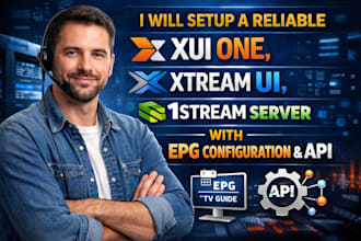 setup a reliable xui one, xtream ui, 1stream server with epg configuration