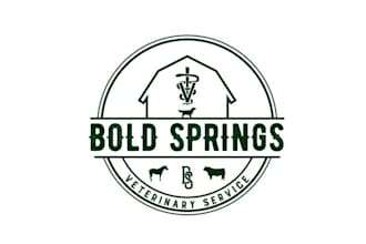 make veterinary practice logo with livestock farmers and pet