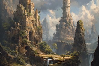 paint an environmental concept art