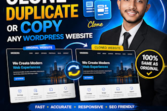 clone, duplicate or copy any wordpress website