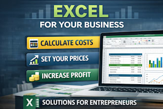 create a professional excel for cost calculation and pricing
