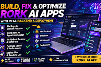 build fix, and optimize rork ai apps with real backend and deployment