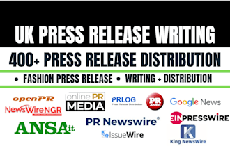write UK press release on fashion distribute your UK press release on UK outlets
