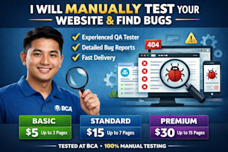 professional manual testing for your website or app