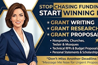 do grant writing, grant research for church, mosque, and nonprofit grants