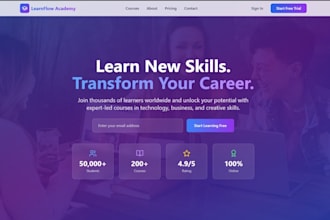 build a professional online course website for your business