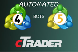 develop ninjatrader, mt4, mt5, ctrader, quantower automated bots or trade copier