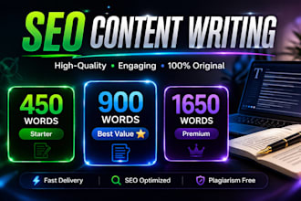 high quality content writing for blogs, websites and SEO
