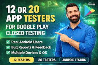 20 app tester user testing 12 app tester 12 tester closed testing game user test