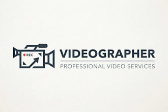 design a modern and professional videographer logo