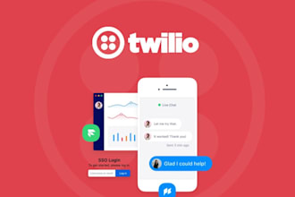 setup a verified upgraded twilio account, vonage account telnyx account