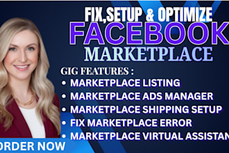 fix and setup facebook marketplace post marketplace listing ads setup fb manager