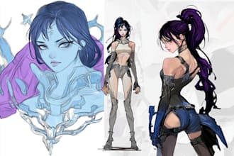 design a concept art character or object