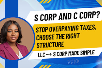 help you choose s corp vs c corp and optimize your tax structure
