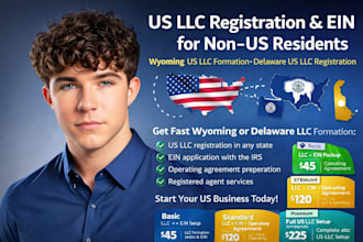 wyoming us llc formation, delaware us llc registration for non US