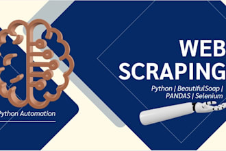 scrape data from any website using python