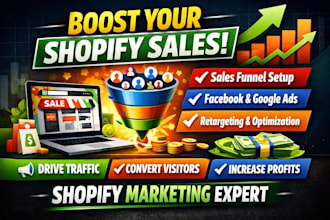promote shopify store with shopify marketing sales funnel to boost shopify sales