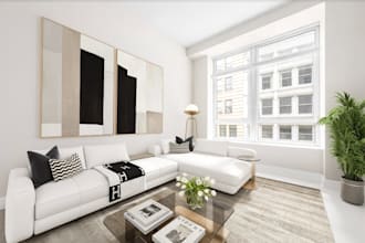 virtual staging for residential house, virtual stage for airbnb listing in 24hrs