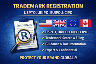 do trademark registration in uspto, ukipo, euipo, and cipo