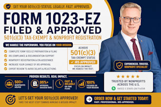 file form 1023 ez for 501c3 and nonprofit registration approval