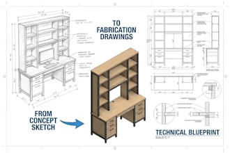 draw furniture cad plans and sketchup models for cabinets and wardrobe
