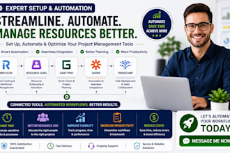 set up automate replcon resource guru ganttpro zapier freedcamp and delete