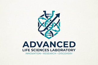 design a professional and modern laboratory logo