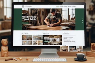 build squarespace woodworking website furniture workshop website carpentry site